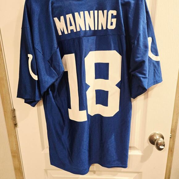 Blue and white NFL manning Football Jersey - Picture 2 of 5